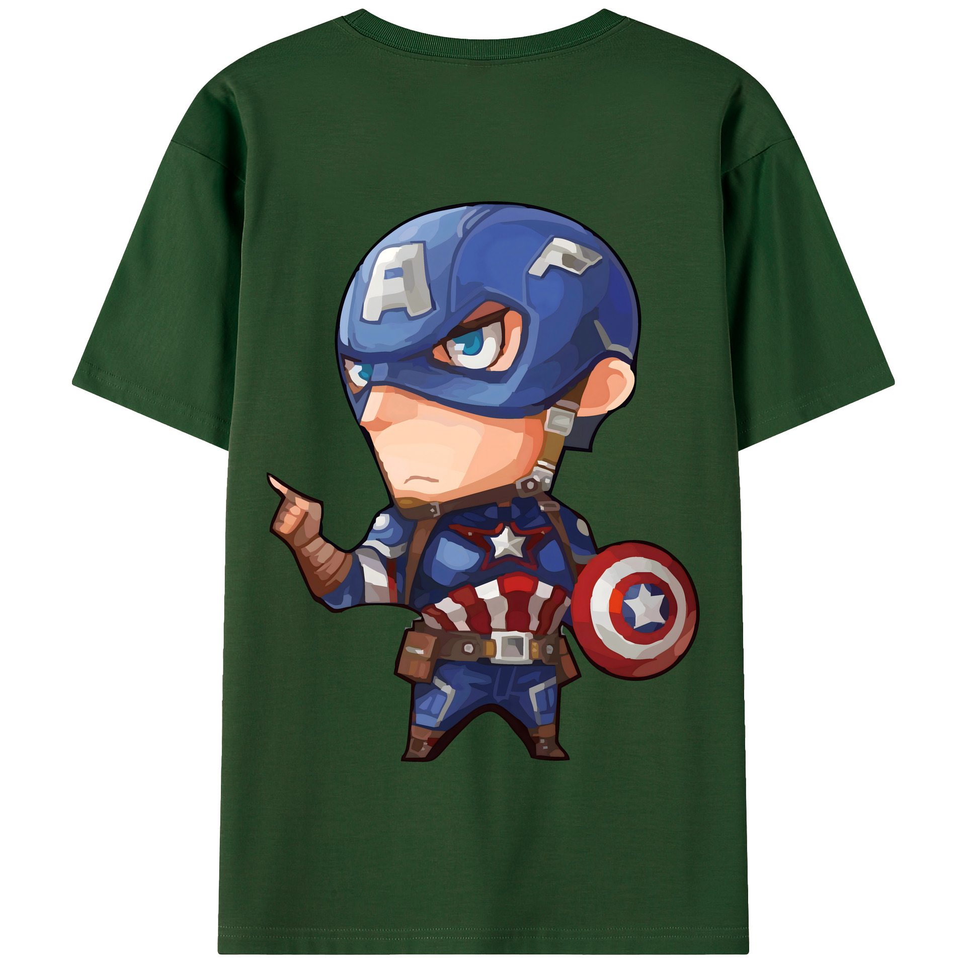 （画像用） アベンジャーズ The Avengers 綿100％半袖Tシャツ（背面プリント）